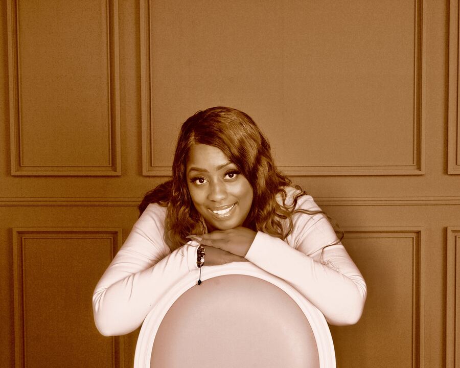 Sepia studio portrait